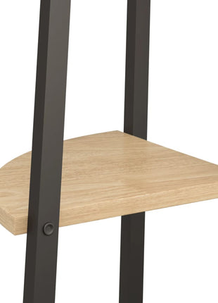 Hoekkast Met 4 Lagen En Zwart 45,5X31,5X