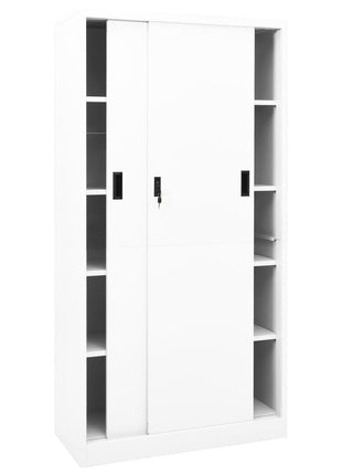 Kantoorkast Met Schuifdeuren 90X40X180 Cm Staal