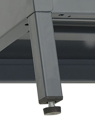 Tv-Meubel 105X35X52 Cm Staal En Glas Kleurig