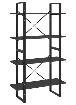 Boekenkast Met 4 Schappen 80X30X Grijs