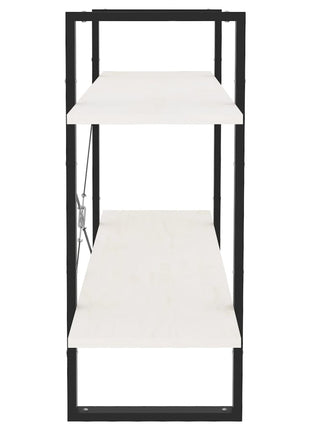 Boekenkast Met 2 Schappen 100X30X Massief Grenen Wit