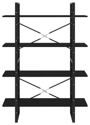 Boekenkast Met 4 Schappen 100X30X Zwart