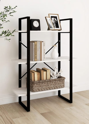 Hoge Kast 80X30X Massief Grenen Wit