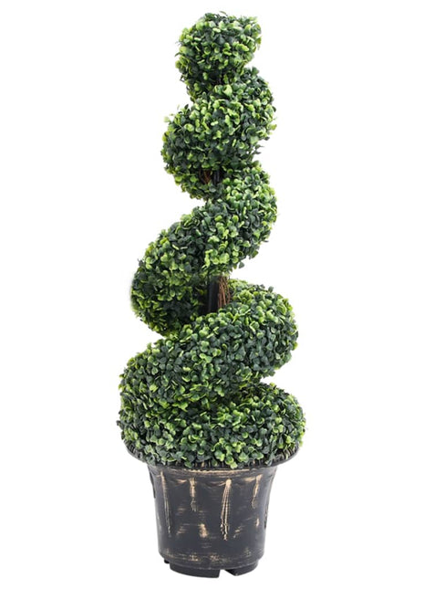 Kunstplant Met Pot Buxus Spiraal 117 Cm Groen