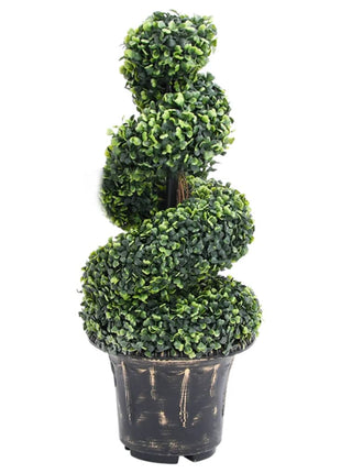 Kunstplant Met Pot Buxus Spiraal 117 Cm Groen