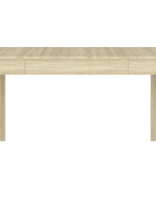 Eettafel 140x74,5x76 cm spaanplaat sonoma eikenkleurig