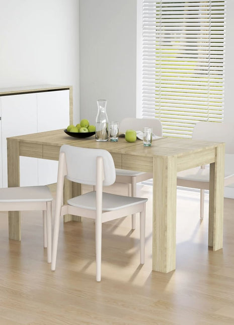 Eettafel 140x74,5x76 cm spaanplaat sonoma eikenkleurig