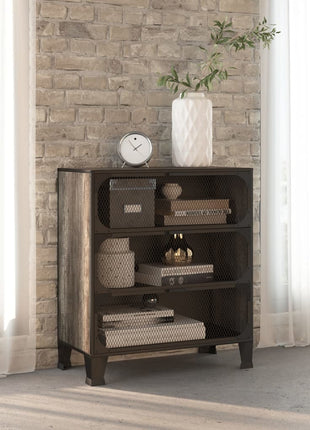 Opbergkast 72X36X82 Cm Metaal En Mdf Rustiek Bruin