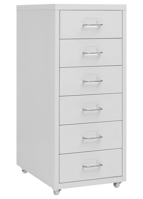 Ladeblok verrijdbaar 28x41x69 cm metaal grijs