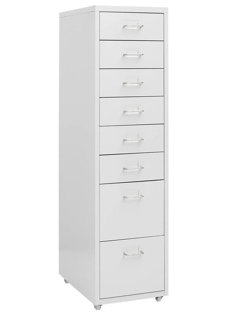 Ladeblok verrijdbaar 28x41x109 cm metaal grijs