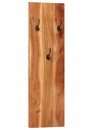 Wandkapstokken 2 st 36x3x110 cm massief acaciahout