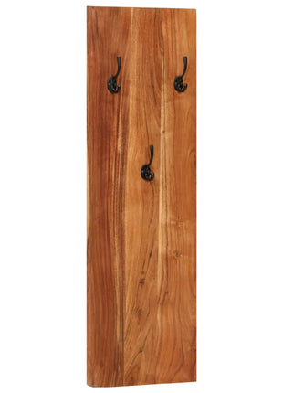 Wandkapstokken 2 st 36x3x110 cm massief acaciahout