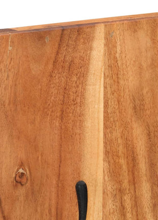 Wandkapstokken 2 st 36x3x110 cm massief acaciahout