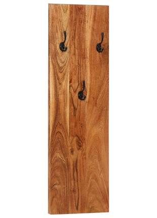 Wandkapstokken 2 st 36x3x110 cm massief acaciahout