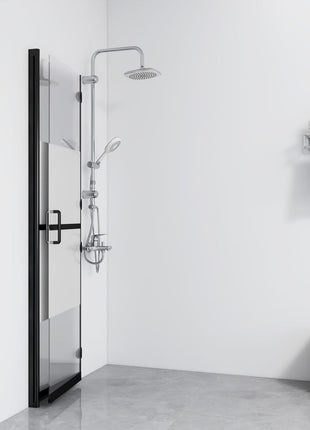 Inloopdouchewand Inklapbaar Esg-Glas Halfmat