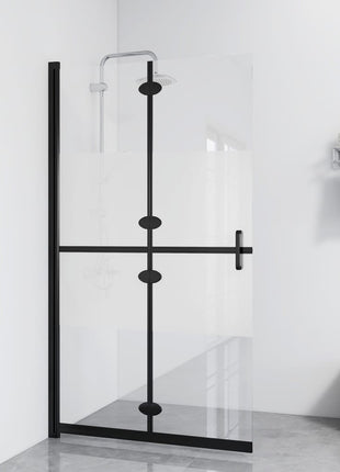 Inloopdouchewand Inklapbaar Esg-Glas Halfmat