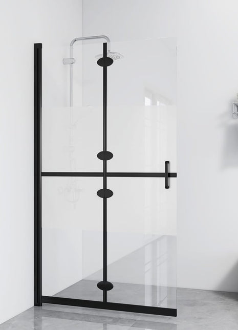 Inloopdouchewand Inklapbaar Esg-Glas Halfmat