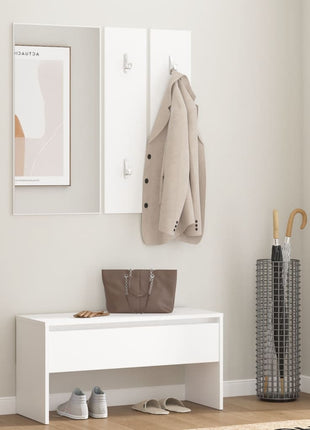 Garderobe Set Bewerkt Hout