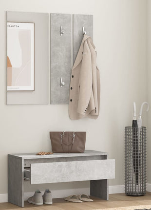Garderobe Set Bewerkt Hout