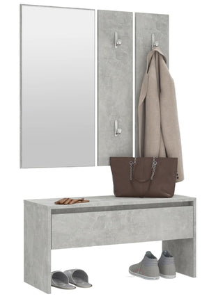 Garderobe Set Bewerkt Hout