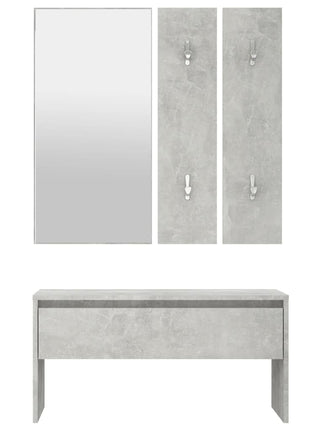 Garderobe Set Bewerkt Hout