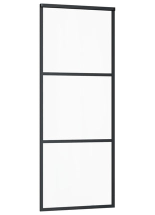 Schuifdeur Met Beslag 76X205 Cm Aluminium En Esg-Glas