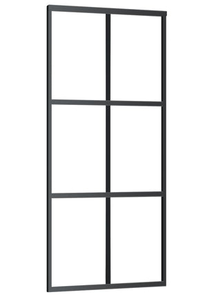 Schuifdeur Met Beslag 90X205 Cm Aluminium En Esg-Glas