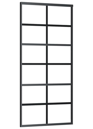 Schuifdeur Met Beslag 90X205 Cm Aluminium En Esg-Glas
