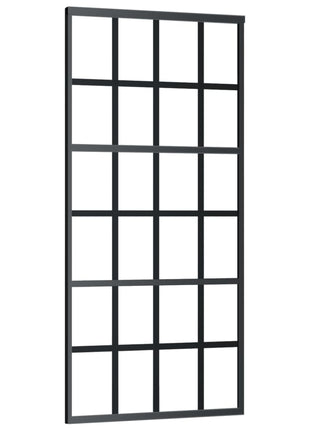 Schuifdeur Met Beslag 90X205 Cm Aluminium En Esg-Glas