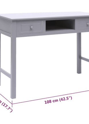 Bureau 108X45X76 Cm Massief Paulowniahout