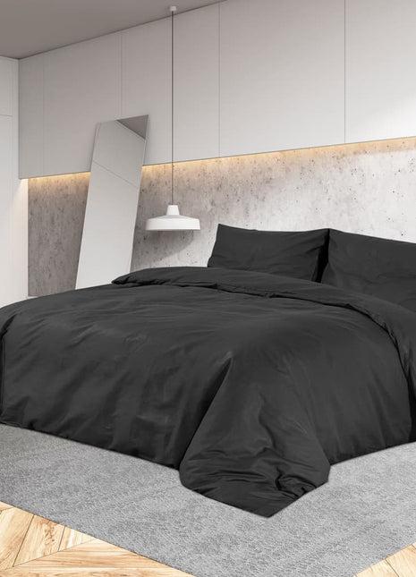 Dekbedovertrekset 135X200 Cm Katoen Zwart