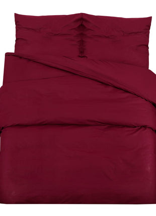 Dekbedovertrekset 155X220 Cm Katoen Bordeaux Rood