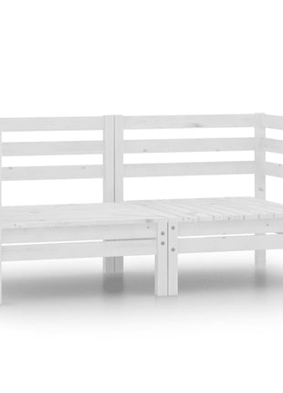 Tuinhoekbanken 2 St Massief Grenenhout Wit