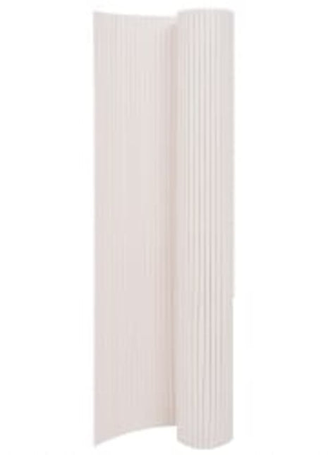 Tuinafscheiding dubbelzijdig 110x300 cm wit