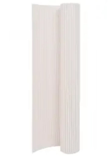 Tuinafscheiding dubbelzijdig 110x400 cm wit