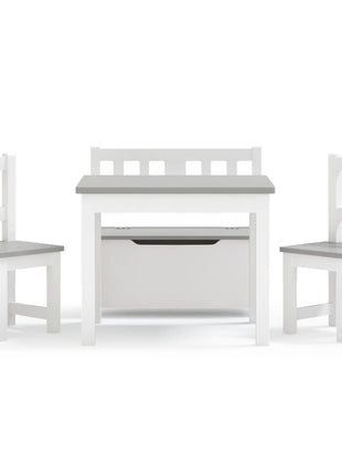 3-Delige Kindertafel- En Stoelenset Mdf