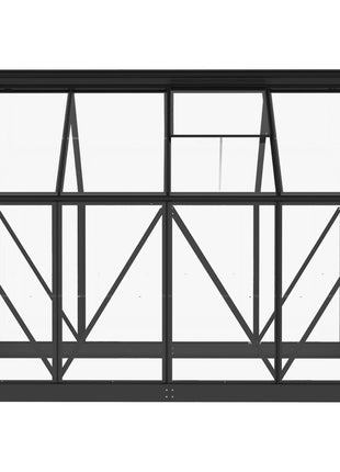 Kweekkas 155x200,5x191 cm aluminium en glas antracietkleurig