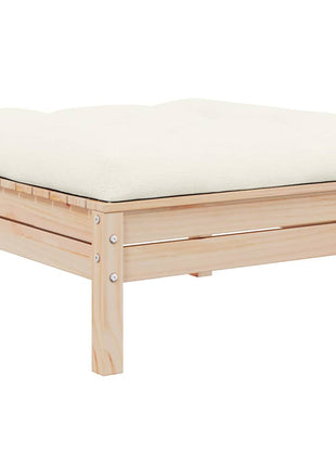 Tuinbank 2-Zits Met Kleurige Kussens Massief Grenenhout