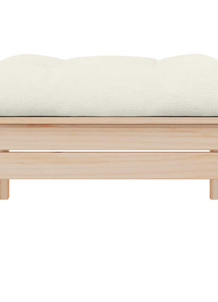 Tuinbank 2-Zits Met Kleurige Kussens Massief Grenenhout