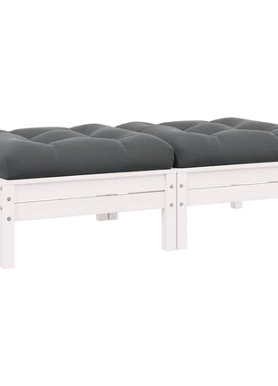 Tuinbank 2-Zits Met Kleurige Kussens Massief Grenenhout