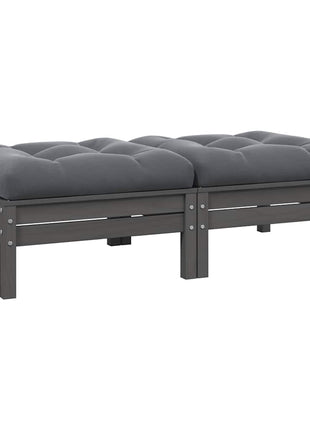 Tuinbank 2-Zits Met Kleurige Kussens Massief Grenenhout