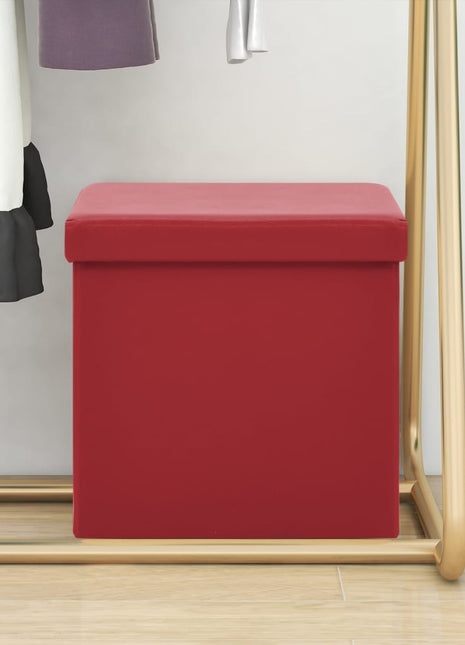 Opbergkruk inklaapbaar PVC wijnrood
