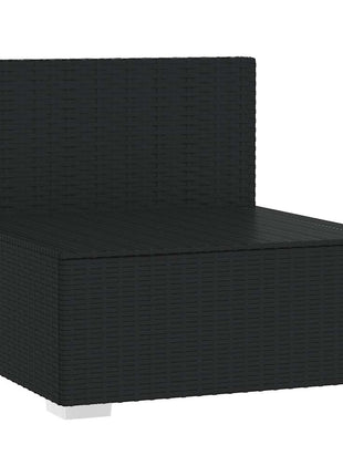 Tuinmiddenbank Met Kussens Poly Rattan
