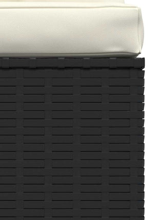 Tuinmiddenbank Met Kussens Poly Rattan