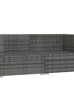 Met Kussens Poly Rattan Grijs En Antraciet