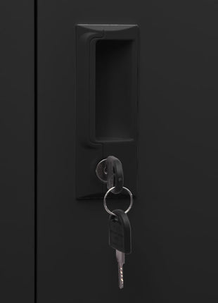 Lockerkast 38X45X180 Cm Staal Zwart