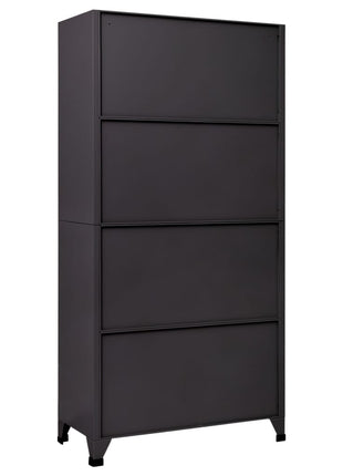 Lockerkast 90X45X180 Cm Staal Kleurig En Antraciet En Wit