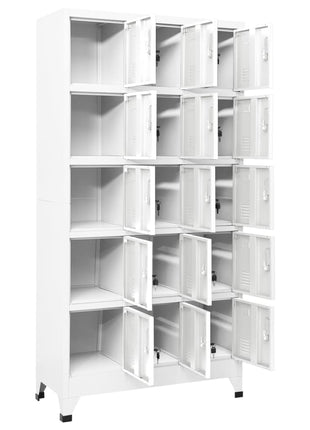 Lockerkast 90X40X180 Cm Staal Licht Grijs