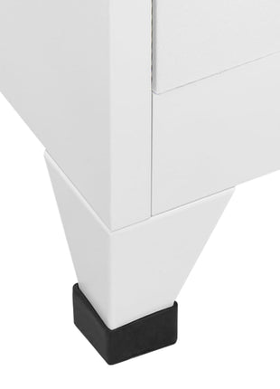 Lockerkast 90X40X180 Cm Staal Licht Grijs