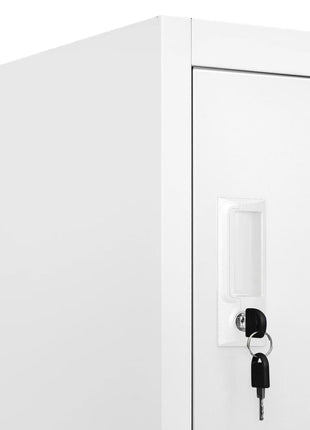 Lockerkast 90X40X180 Cm Staal Licht Grijs